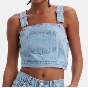 Levi's Women's Square Neck Shellsea Overalls Top - Hey Friend XL